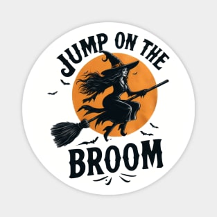 Jump on the Broom Magnet